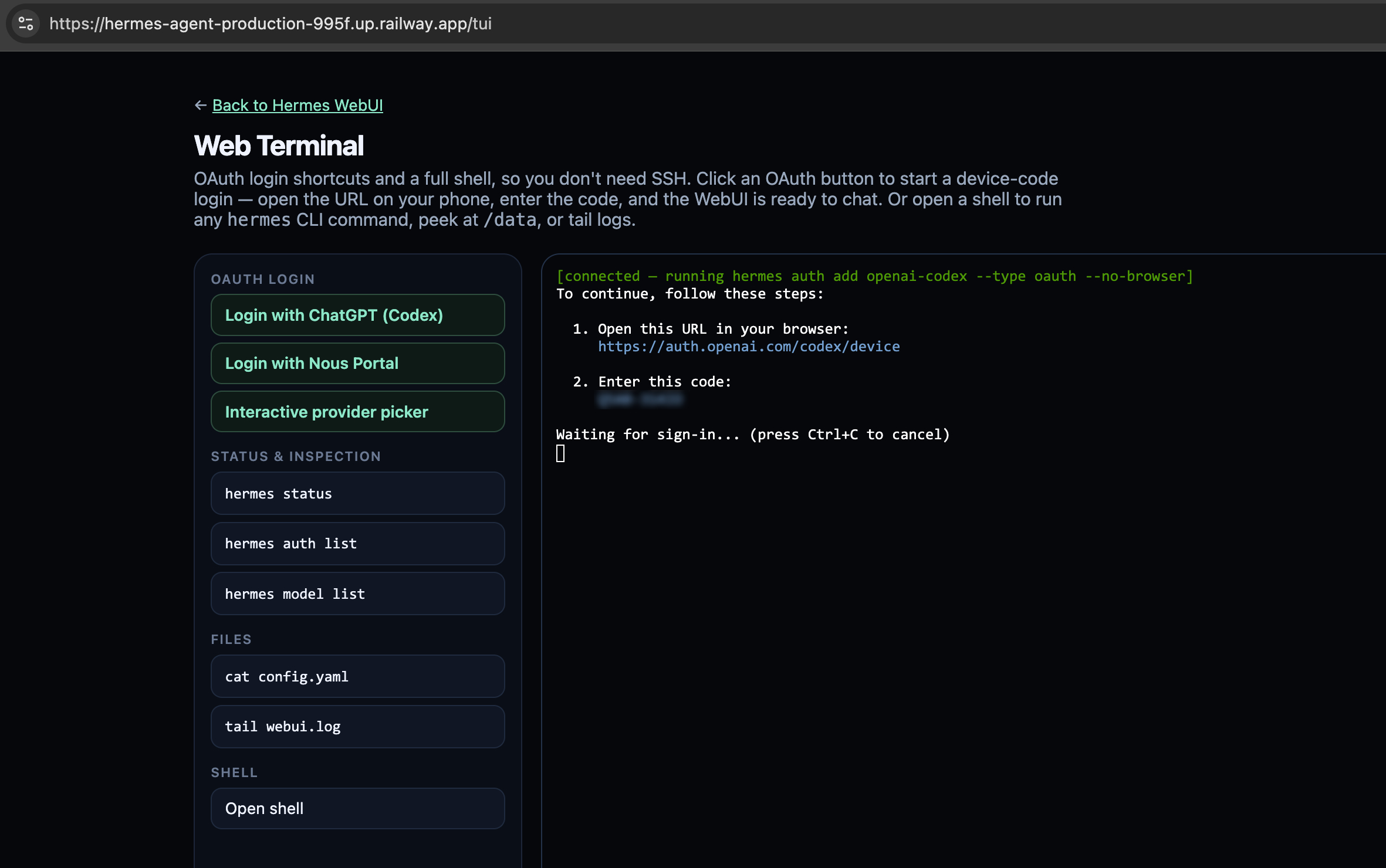 OpenAI Codex CLI OAuth